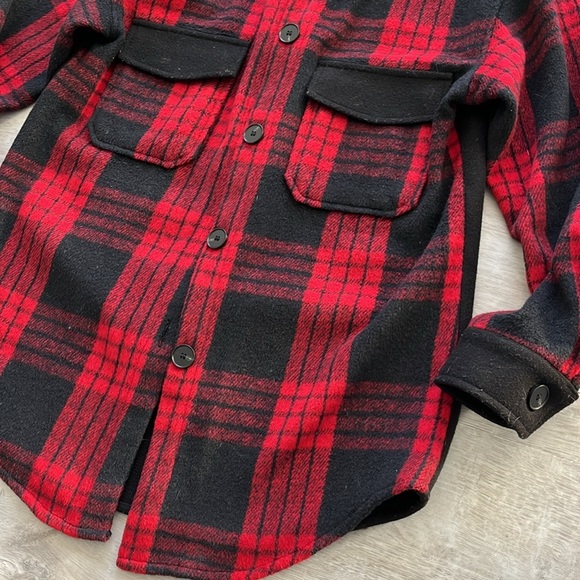 John + Jenn Baxter Jacket Red Plaid Shacket Shirt Jacket - Women’s‎ XS - Picture 3 of 10